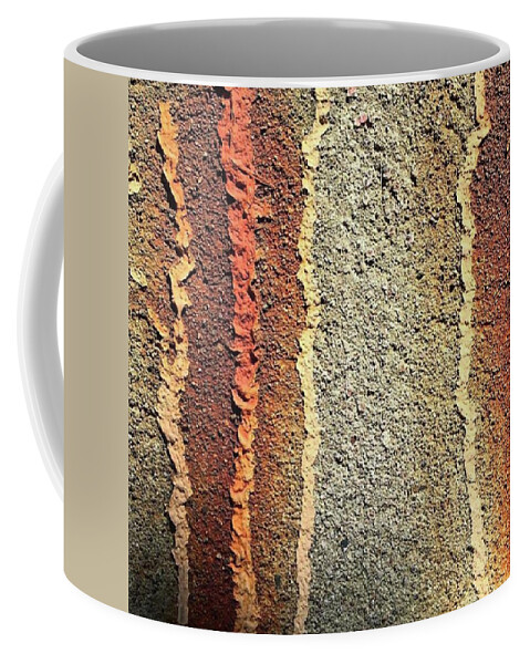 Urban Coffee Mug featuring the photograph Weeping Rust. #rust #abstract #urban by Ginger Oppenheimer