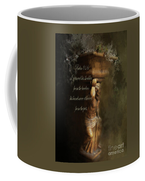 Weight Of The World Coffee Mug featuring the photograph Weight Of The World - Verse by Anita Faye