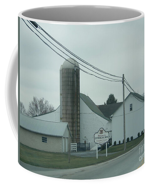 Amish Country Coffee Mug featuring the photograph Welcome to Intercourse, PA by Christine Clark