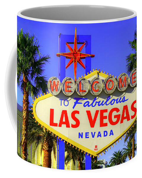 Las Vegas Coffee Mug featuring the photograph Welcome To Las Vegas by Anthony Sacco