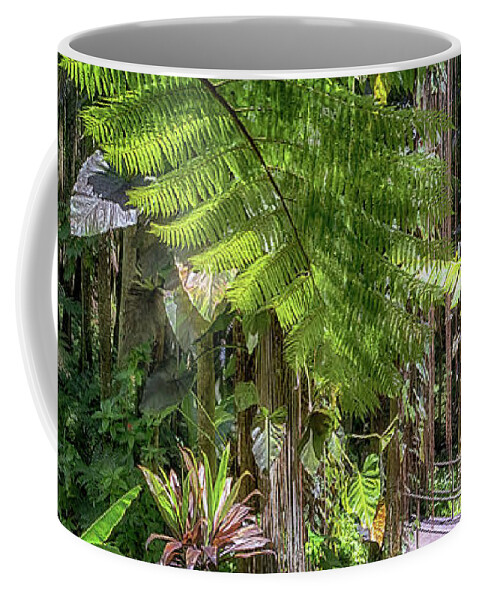 Hawaii Tropical Botanical Garden Coffee Mug featuring the photograph Welcome to the Jungle by Susan Rissi Tregoning