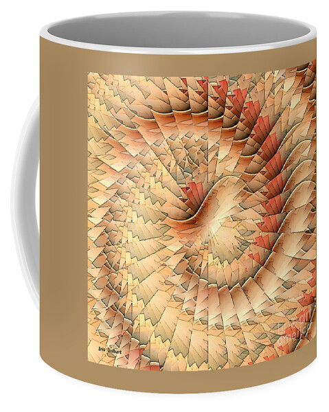 Abstract Art Coffee Mug featuring the digital art Western 4 by Iris Gelbart