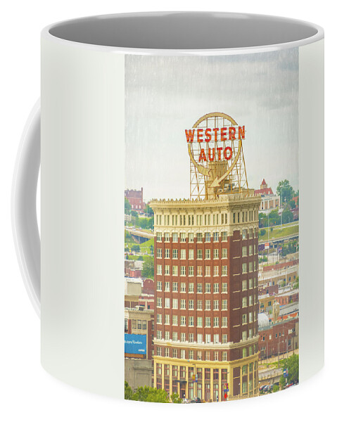 Western Auto Building In Kansas City Coffee Mug featuring the photograph Western Auto by Pamela Williams
