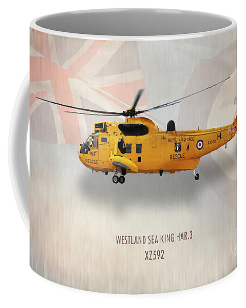 Sea King Coffee Mug featuring the digital art Westland Sea King HAR3 XZ592 by Airpower Art