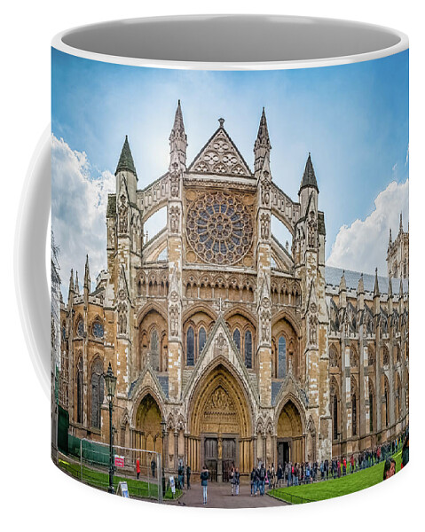Abbey Coffee Mug featuring the photograph Westminster Abbey panorama by Mariusz Talarek
