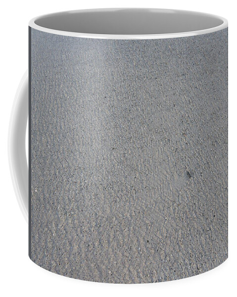 Sand Coffee Mug featuring the photograph Wet sand by Margaret Brooks
