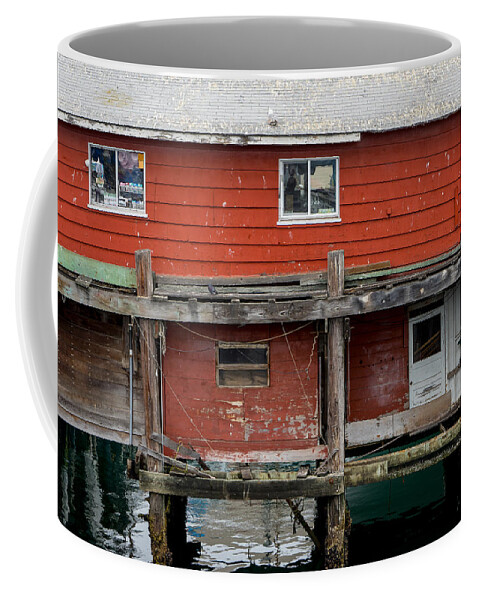 Monterey Coffee Mug featuring the photograph Wharf Shack by Derek Dean