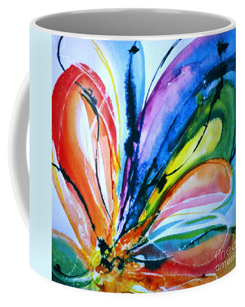 Insects Coffee Mug featuring the painting What A Fly Dreams by Rory Siegel