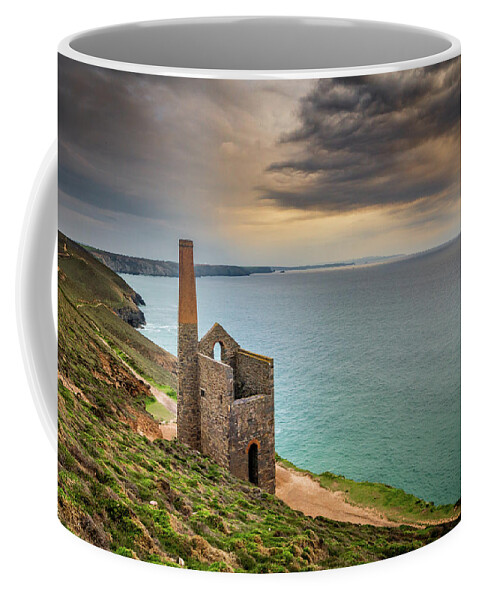Wheal Coates Coffee Mug featuring the photograph Wheal Coates Sunset by Framing Places