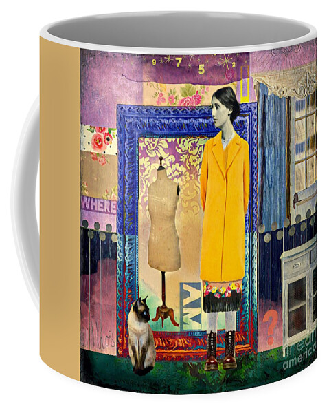  Coffee Mug featuring the digital art Where am I ? by Nidigicrea Collages