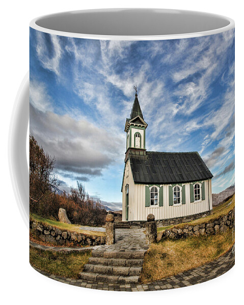 Church Coffee Mug featuring the photograph Where the Worlds Meet by Jasna Buncic