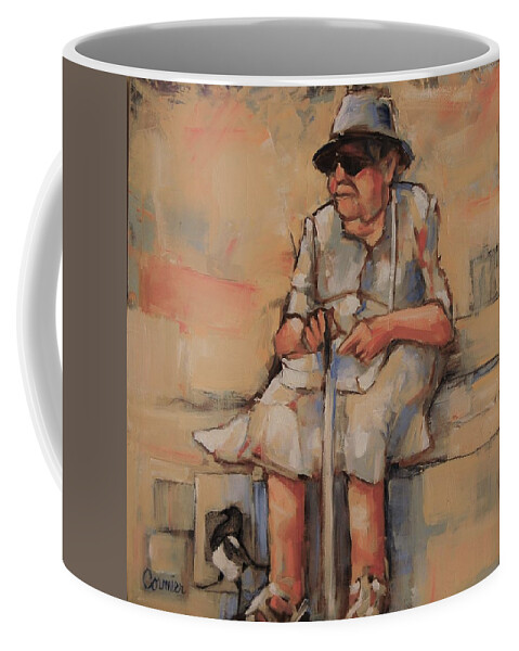 Senior Coffee Mug featuring the painting Where Was I Going by Jean Cormier