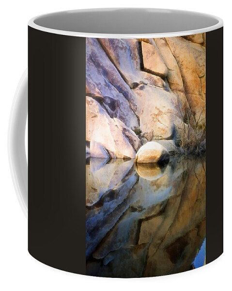 Desert Coffee Mug featuring the photograph Where We Meet by Kathy Bassett