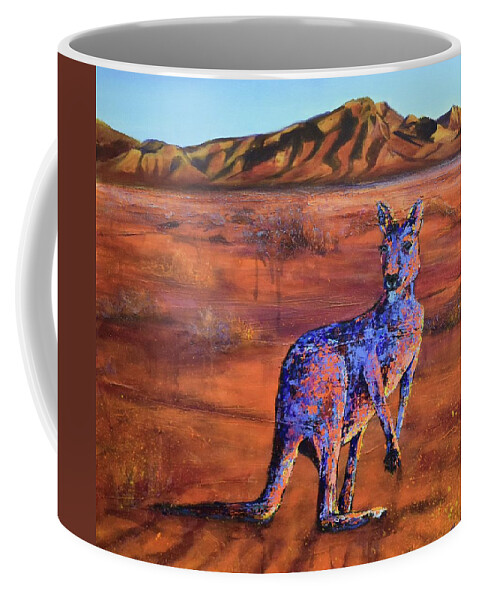 Quirky Coffee Mug featuring the painting Which Way Home by Chris Hobel