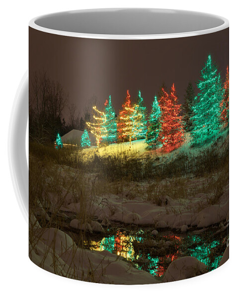 Christmas Lights Coffee Mug featuring the photograph Whimsical Christmas Lights by Wayne Moran