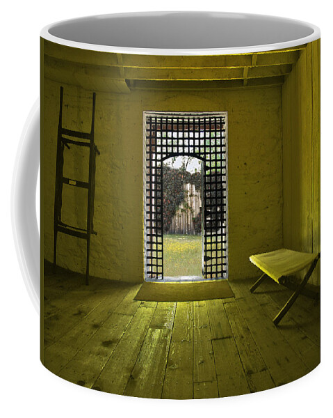 Jail Coffee Mug featuring the photograph Whiskeytown Jail by Karen W Meyer