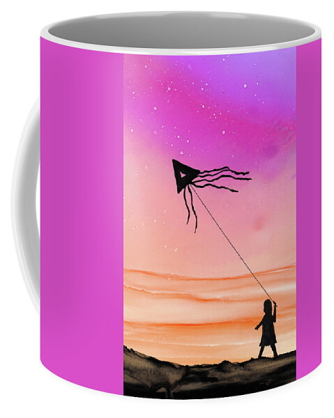 Bright Coffee Mug featuring the painting Whisper in the Wind by Eli Tynan