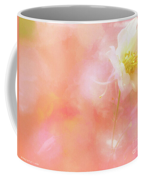 Mona Stut Coffee Mug featuring the digital art Elegant Columbine Wildflower by Mona Stut