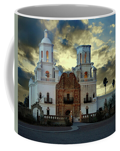 White Dove Coffee Mug featuring the photograph White Dove of the Desert by Hans Brakob