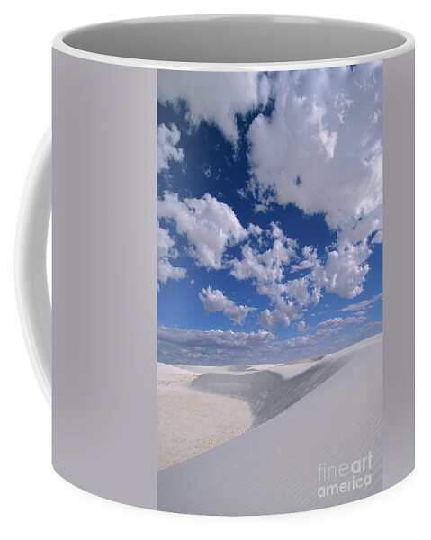 00340454 Coffee Mug featuring the photograph White Gypsum Dunes by Yva Momatiuk John Eastcott