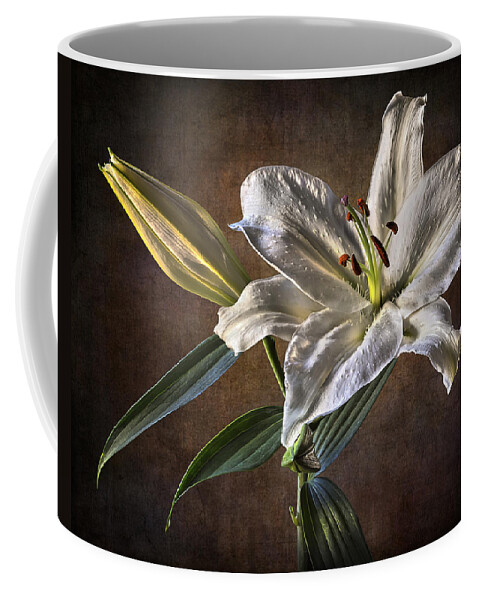 Lily Coffee Mug featuring the photograph White Lily by Endre Balogh