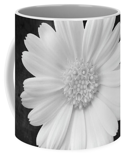 Flower Coffee Mug featuring the mixed media White On Wood by Johanna Hurmerinta