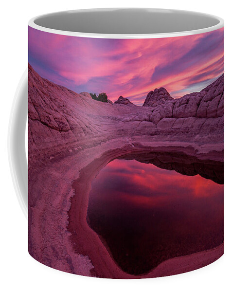 White Pocket Coffee Mug featuring the photograph White Pocket Sunset by Wesley Aston