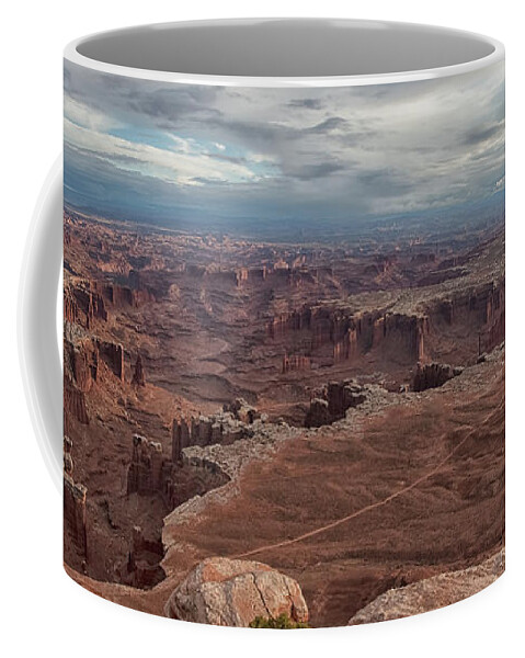 Canyonlands Coffee Mug featuring the photograph White Rim Overlook by Alan Vance Ley
