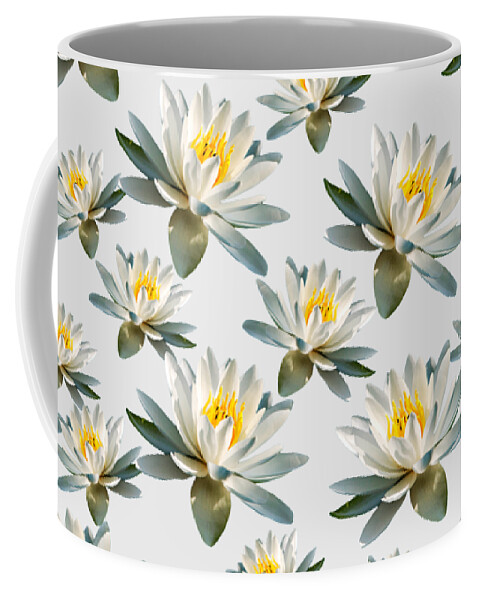 Water Lily Coffee Mug featuring the photograph White Water Lily by Christina Rollo