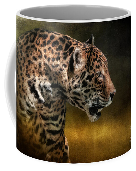 Jaguar Coffee Mug featuring the photograph Who Goes There by Lois Bryan