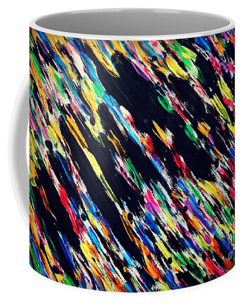 Death Coffee Mug featuring the painting Why Did You Leave Me? by Diamante Lavendar