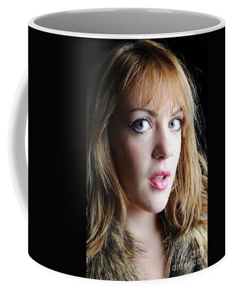 Glamour Photographs Coffee Mug featuring the photograph Wide eyed beauty by Robert WK Clark