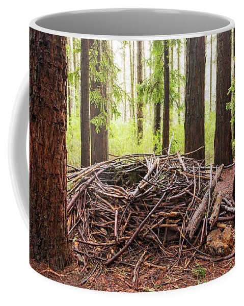 Redwood Coffee Mug featuring the photograph Wild and Woven by Linda Lees