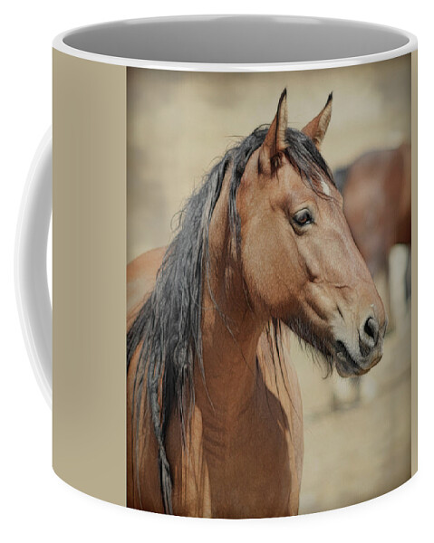 Horse Coffee Mug featuring the photograph Wild Stud by Steve McKinzie