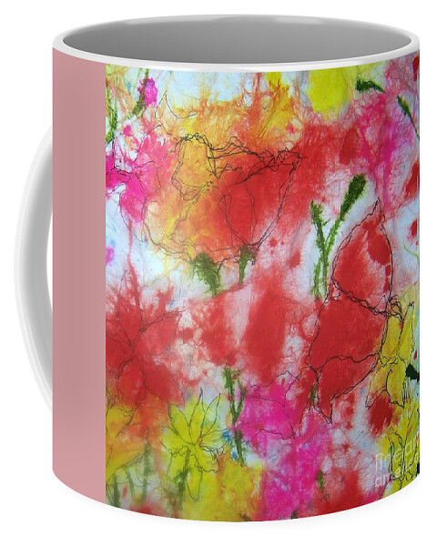 Flowers Coffee Mug featuring the painting Wild, Wild Flowers by Jackie Mueller-Jones