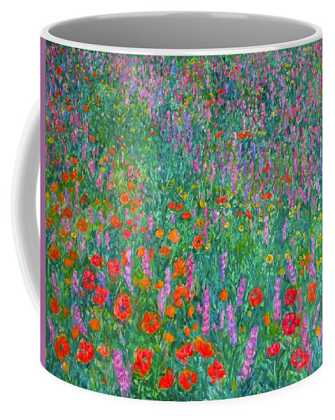 Kendall Kessler Coffee Mug featuring the painting Wildflower Current by Kendall Kessler