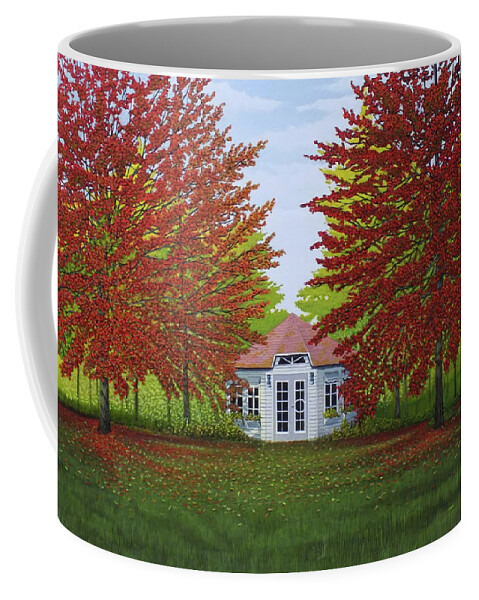 Autumn Coffee Mug featuring the painting Wildrush by Kenneth M Kirsch