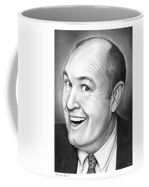 Willard Scott Coffee Mug featuring the drawing Willard Scott by Greg Joens