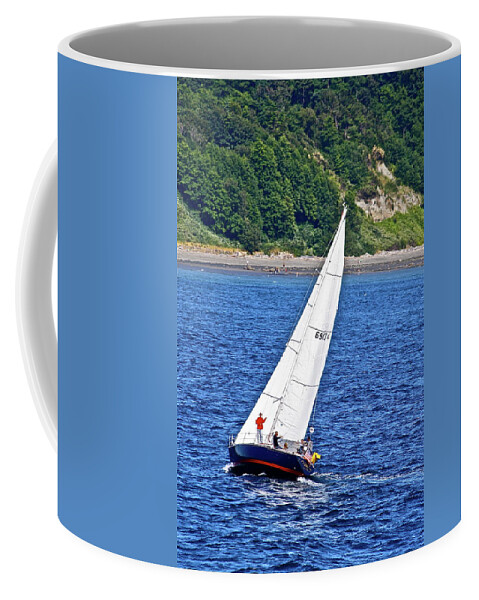 Boat Coffee Mug featuring the photograph Wind Friend by Diana Hatcher