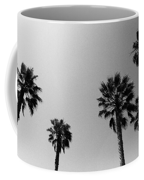 Palm Trees Coffee Mug featuring the photograph Wind In The Palms- by Linda Woods by Linda Woods