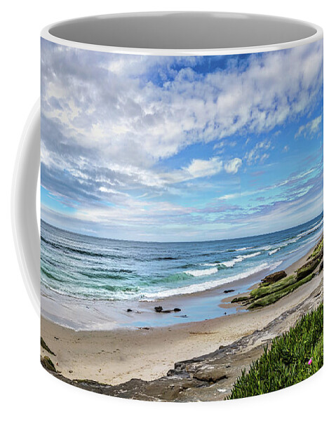 Beach Coffee Mug featuring the photograph Windansea Wonderful by Peter Tellone