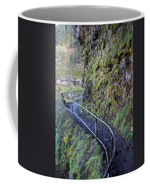 Winding Rails Coffee Mug featuring the photograph Winding Rails by Dylan Punke