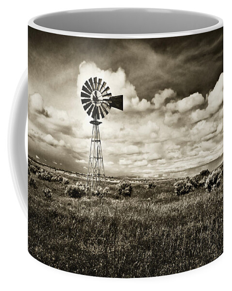 Oregon Trail Coffee Mug featuring the photograph Alone in the Wind by John Christopher