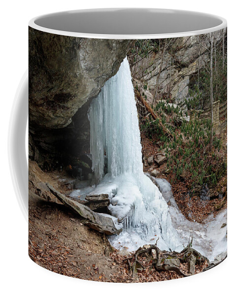 Window Falls Coffee Mug featuring the photograph Window Falls Frozen by Chris Berrier