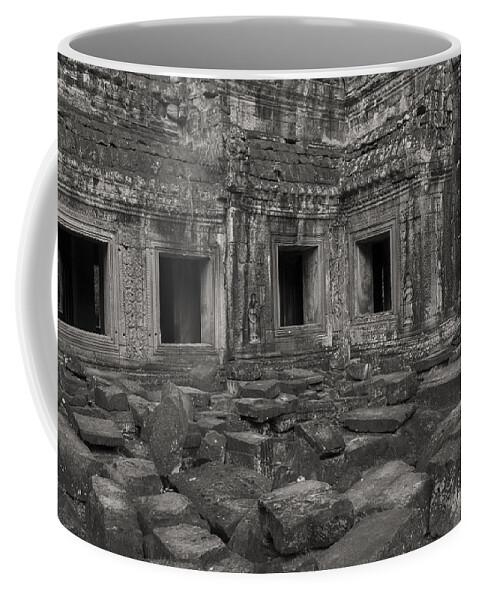 Ta Prohm Coffee Mug featuring the photograph Windows of the past by Hitendra SINKAR