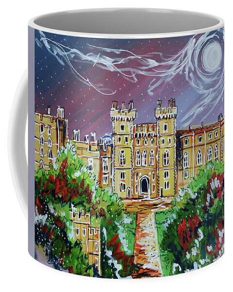 English Castles Coffee Mug featuring the painting Windsor Castle by Laura Hol