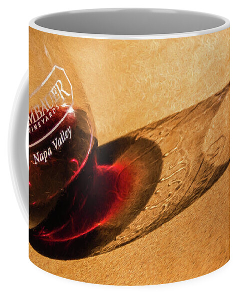 Wine Coffee Mug featuring the photograph Wine Legs of Napa Valley by David Letts