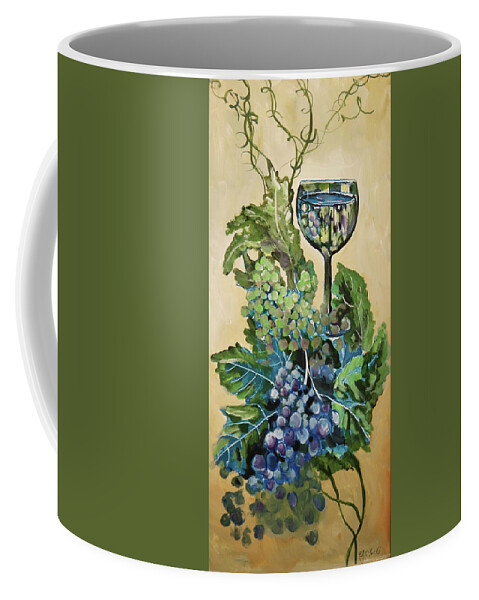 Oil Coffee Mug featuring the painting Wine Taste No.1 by Carole Sluski