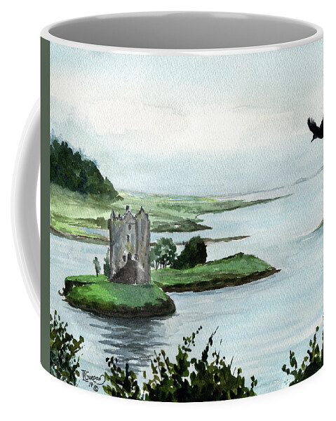 Tim Coffee Mug featuring the painting Winging over Stalker by Timithy L Gordon