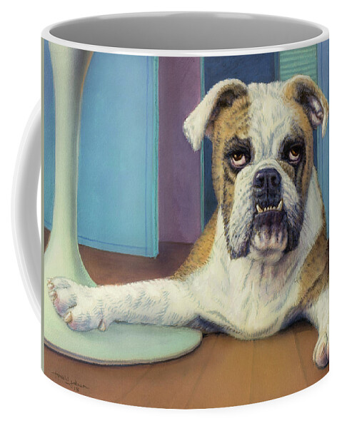 Dog Coffee Mug featuring the painting Winona by James W Johnson